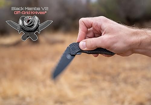 Off-Grid Knives - Black Mamba V2 - Bohler M390 Super Steel